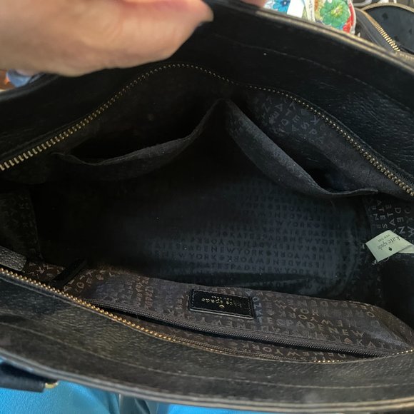 Kate Spade black leather large pocketbook - Picture 3 of 11